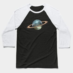 Saturn Disco Baseball T-Shirt